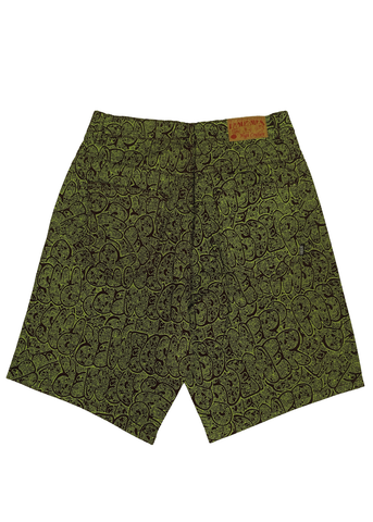 Pas De Mer Herren-Shorts mit grünem Logo