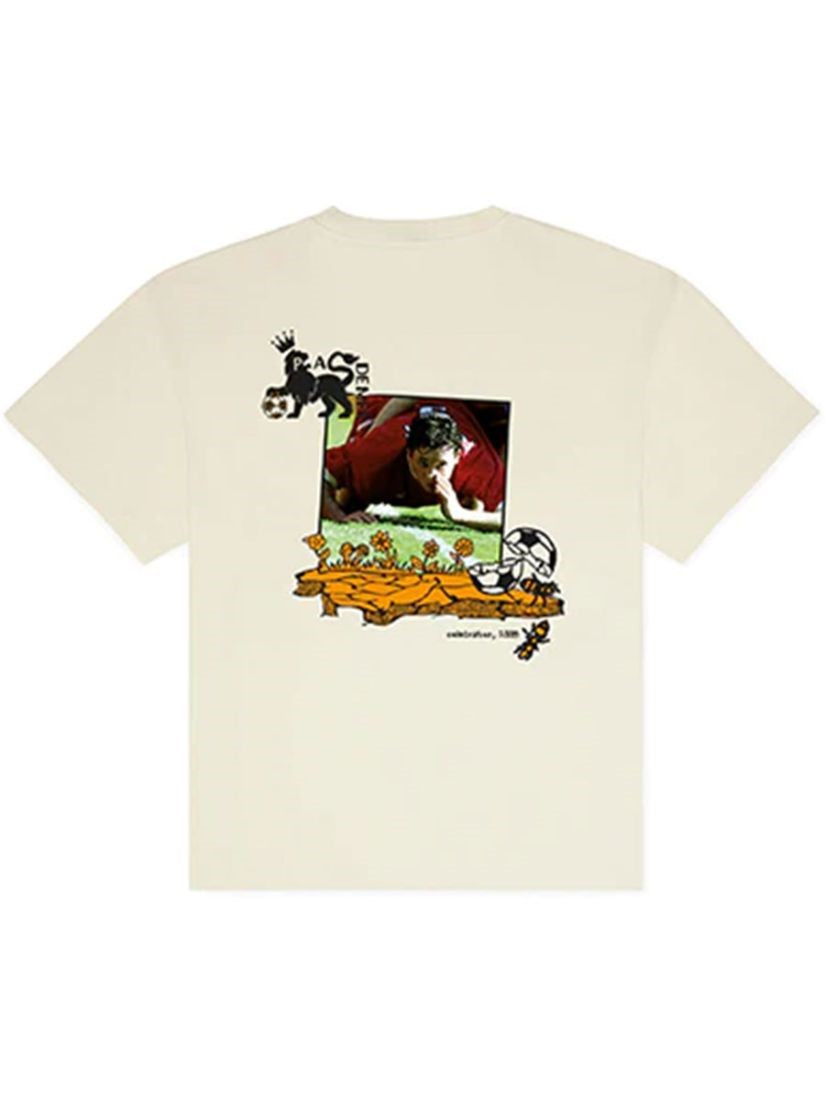 Pas De Mer T-Shirt Uomo Robbie Flower Beige