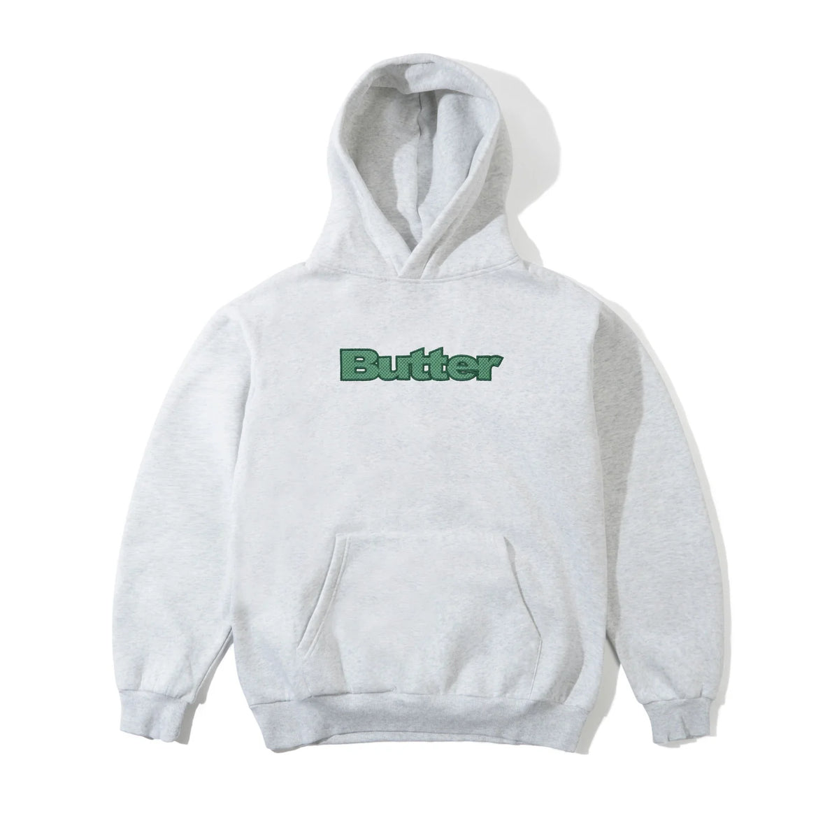 Buttergoods Felpa unisex con cappuccio Stencil Logo grigia