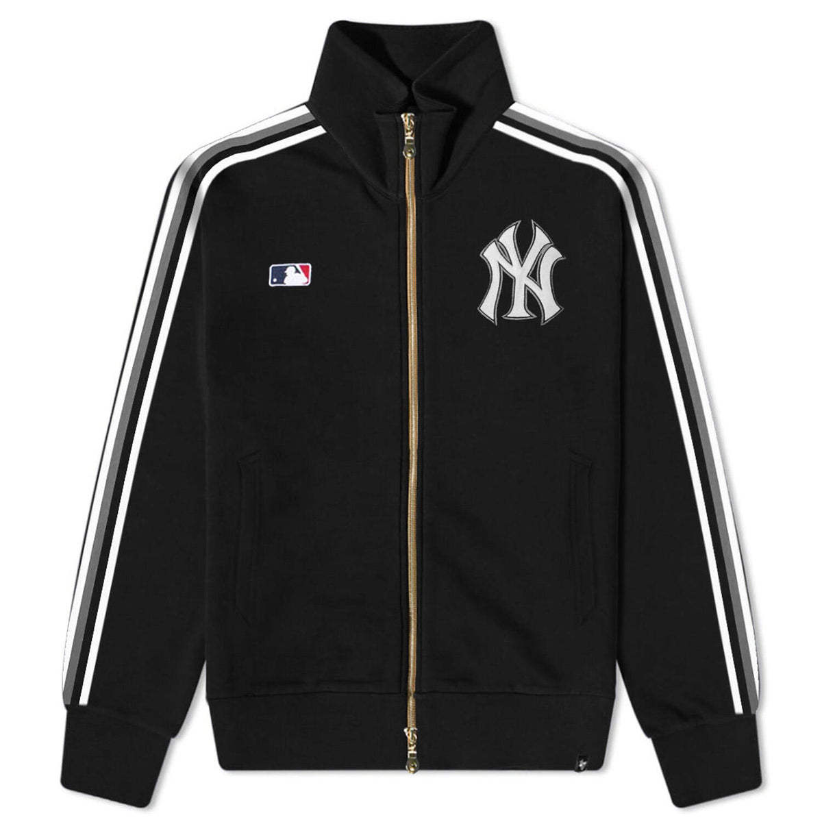 '47 Brand Felpa con zip da uomo Jetway New York Yankees nera