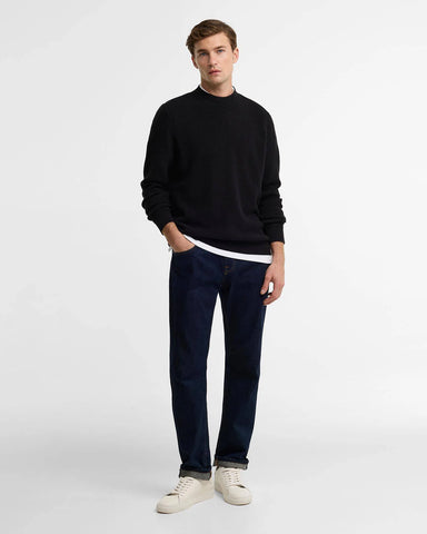Barbour International Maglione girocollo da uomo Crawley nero