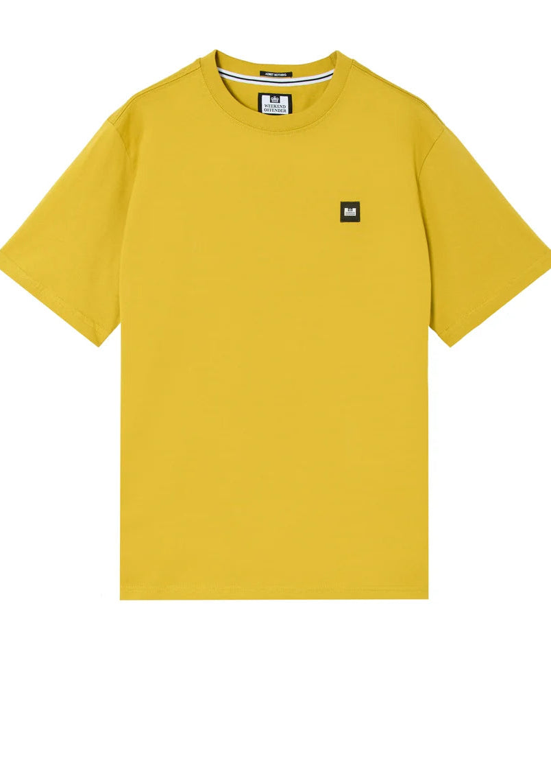 Weekend Offender T-Shirt da uomo manica corta Brooklands gialla