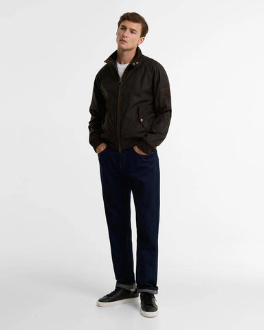 Barbour International Giacca cerata da uomo Steve McQueen olive