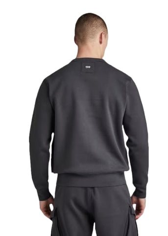 Graues Cargo-Sweatshirt mit Rundhalsausschnitt von G-Star für Herren