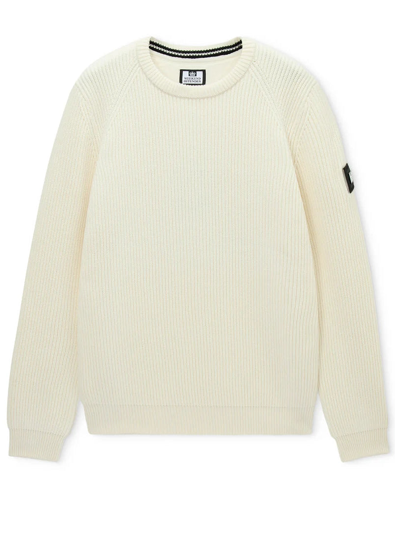 Weekend Offender Maglia girocollo da uomo Morello panna
