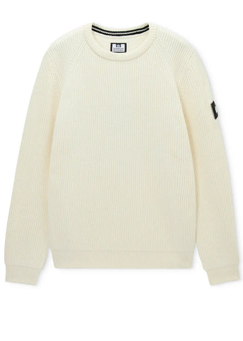 Weekend Offender Maglia girocollo da uomo Morello panna