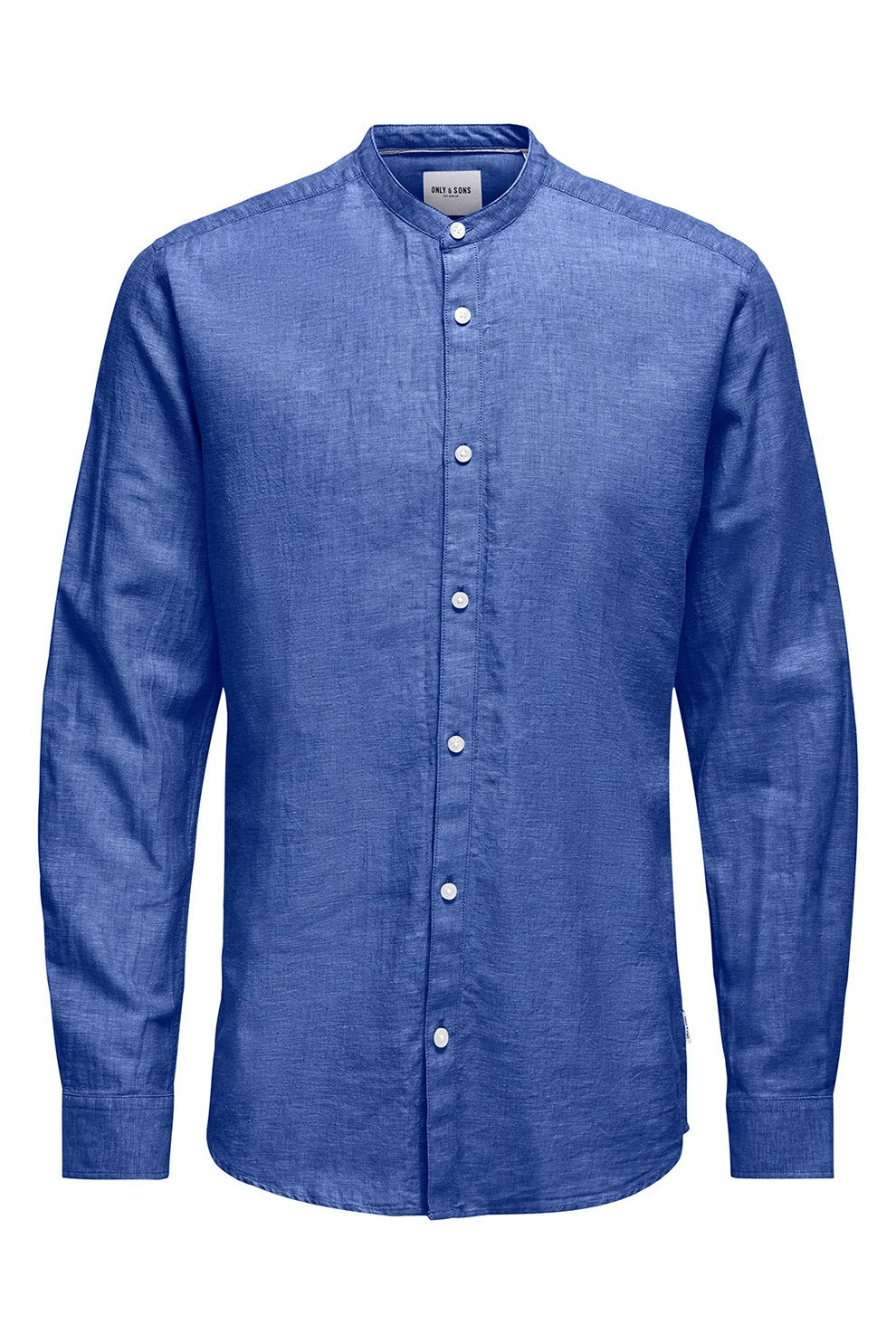ONLY &amp; SONS ONSCAIDEN LS SOLID LINEN MAO SHIRT NOOS 22019173