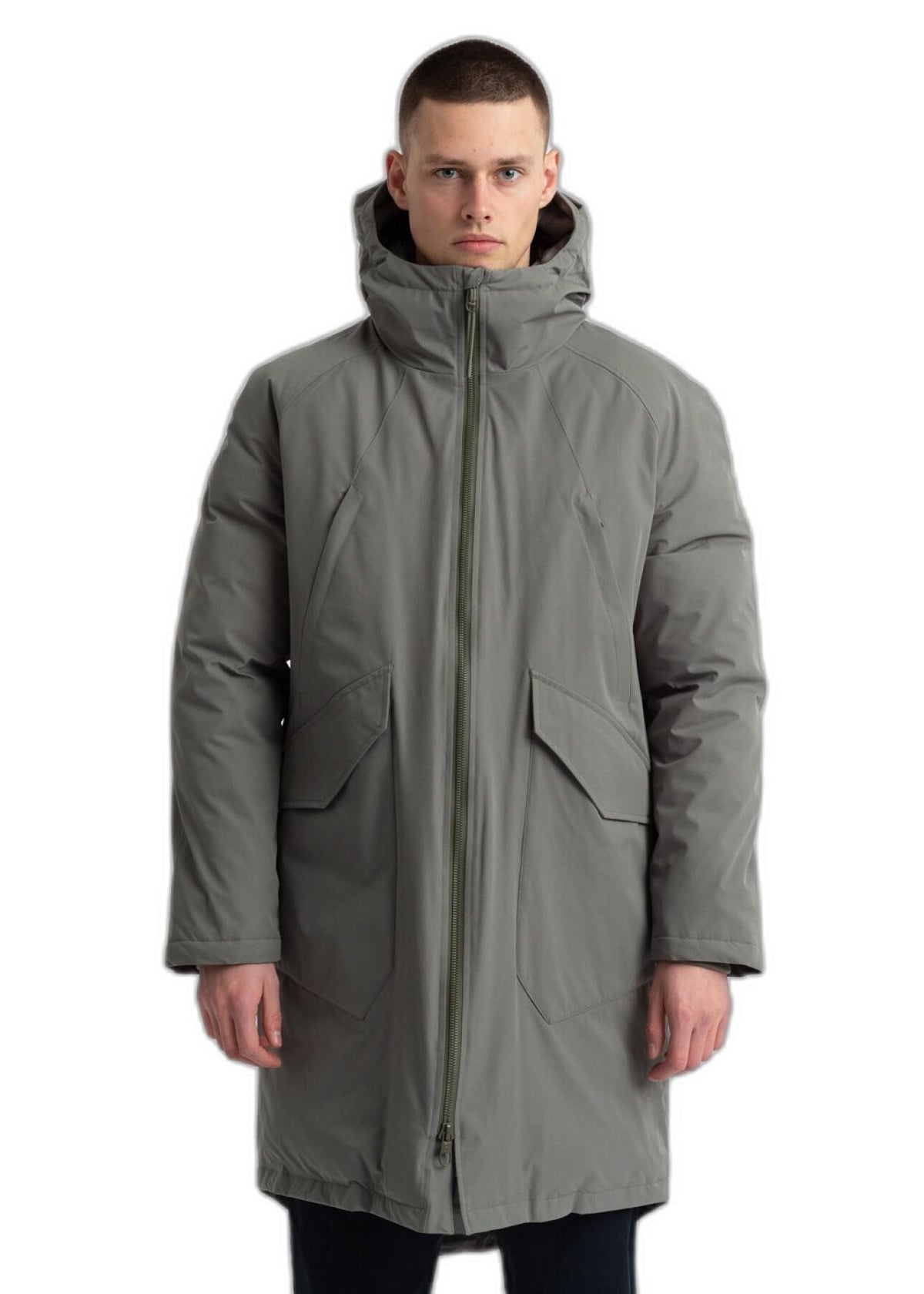 Revolution Giacca parka da uomo Tech Raglan grigio