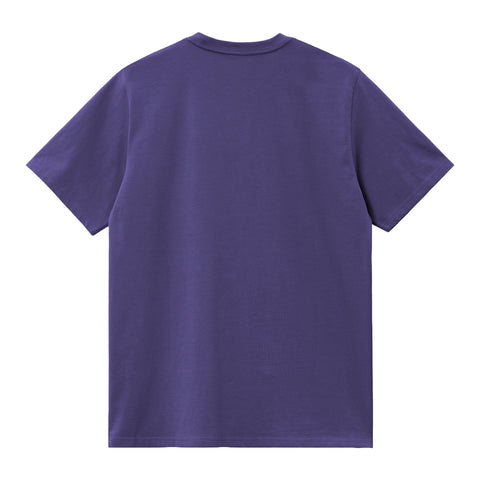 Carhartt Wip T-Shirt da uomo manica corta American Script viola