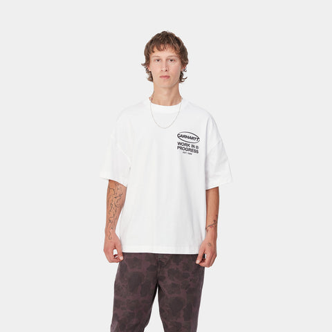 Carhart Wip T-Shirt da Uomo manica corta Body Of Work Bianca