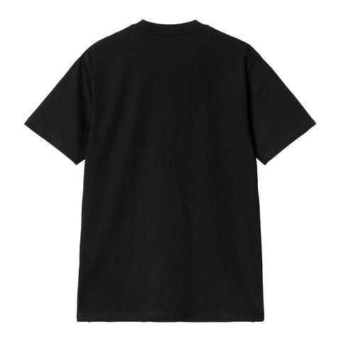 Carhartt Wip T-Shirt da uomo manica corta Bottle cap nera
