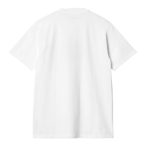 Carhartt Wip Men's T-Shirt Short Sleeve Bottle Cap White
