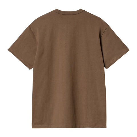 Carhartt Wip T-Shirt da uomo manica corta Chase Marrone