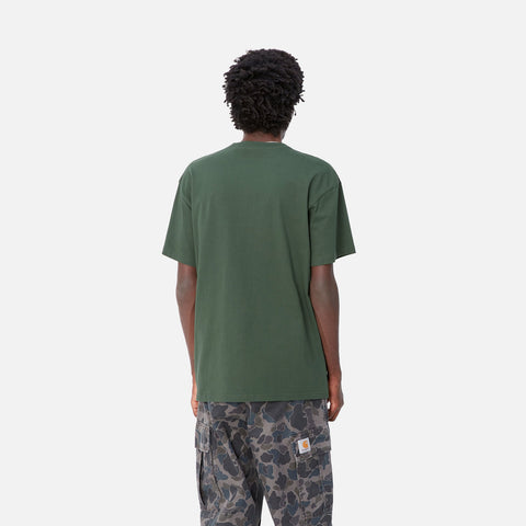 Carhartt Wip T-Shirt da uomo manica corta Chase Verde