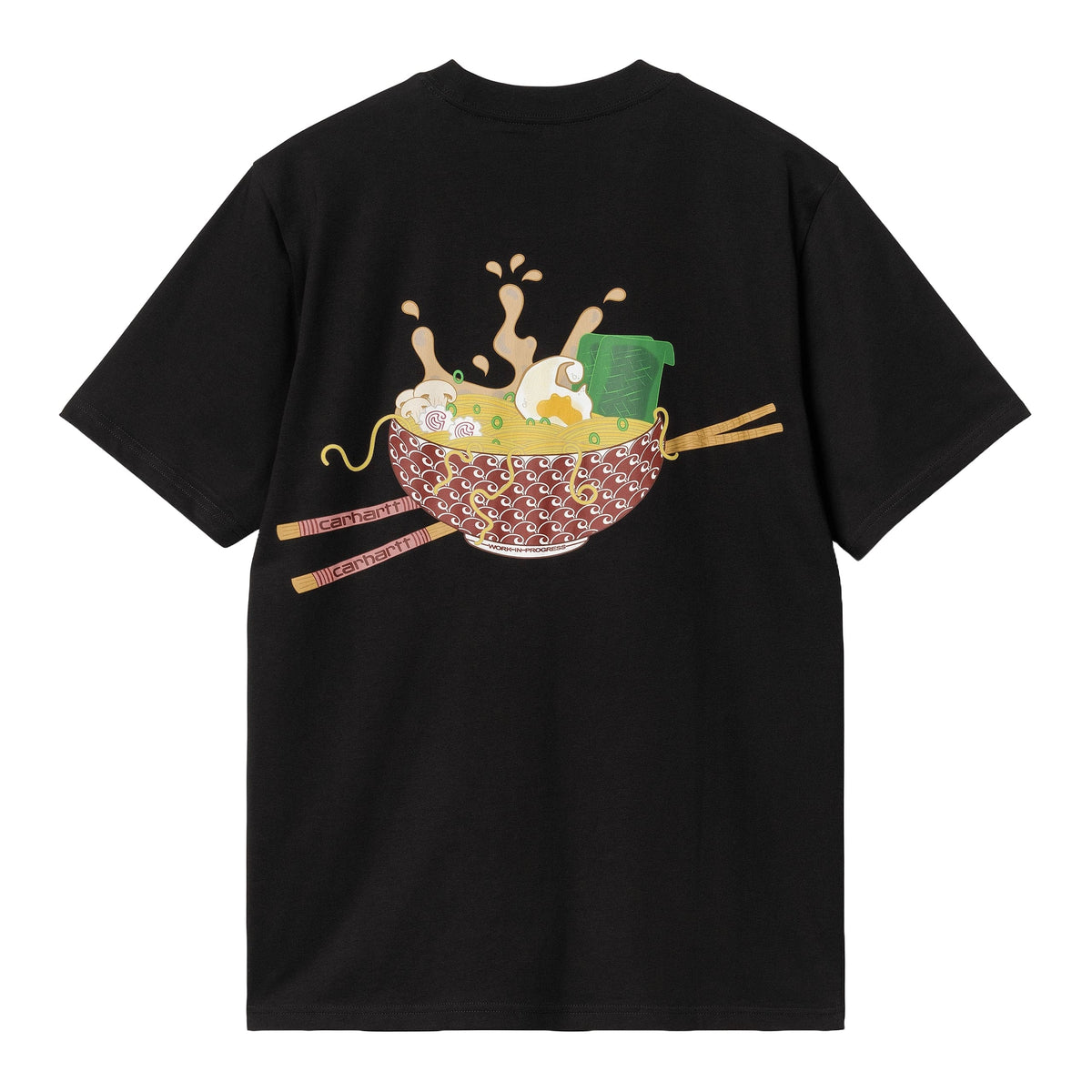 Carhartt Wip T-Shirt da uomo manica corta Noodle Soup Nera