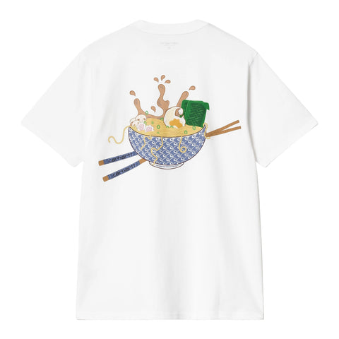 Carhartt Wip T-Shirt  da uomo manica corta Noodle Soup Bianca