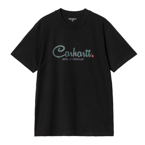 Carhartt Wip T-Shirt da uomo manica corta Paradise Script Nera