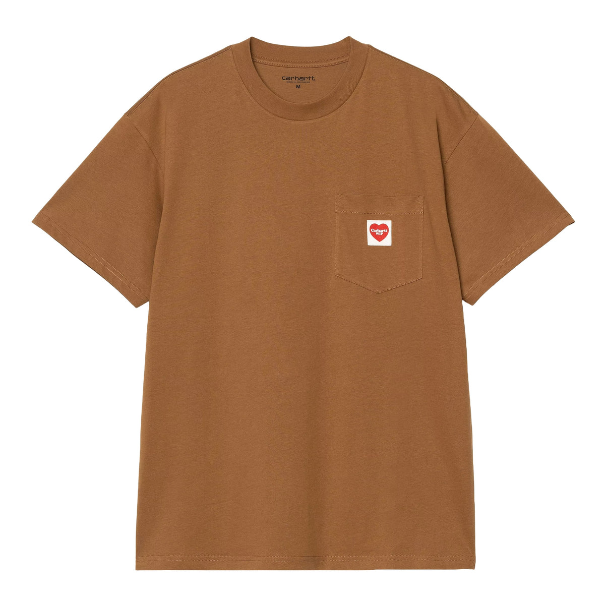 Carhartt Wip Men's T-Shirt Short Sleeve Pocket Heart