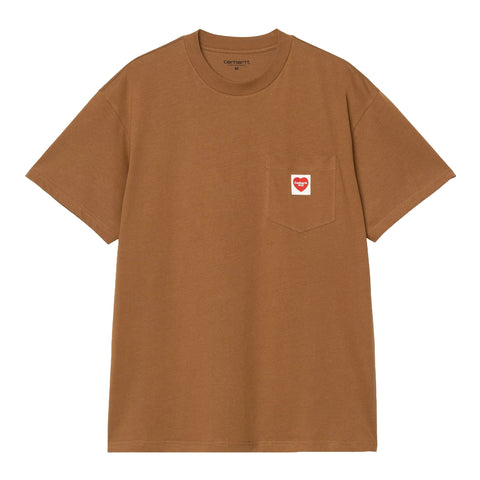 Carhartt Wip Men's T-Shirt Short Sleeve Pocket Heart