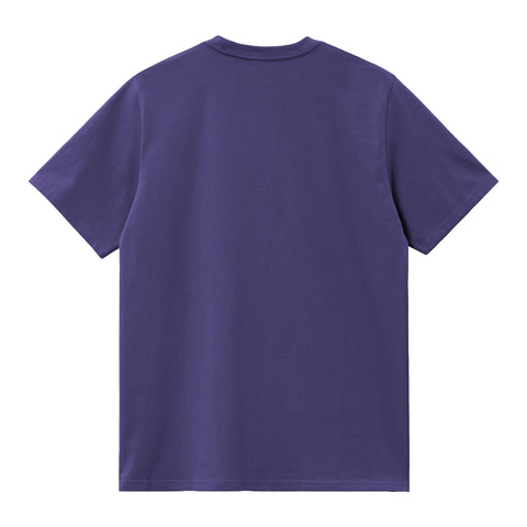 Carhartt Wip T-Shirt da Uomo manica corta Pocket Viola