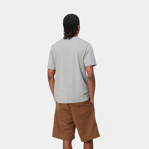 Carhartt Wip T-Shirt da Uomo manica corta Pocket Grigia