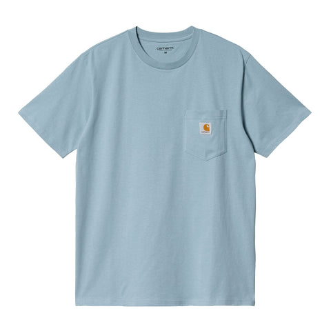 Carhartt Wip T-Shirt Uomo Pocket Celeste