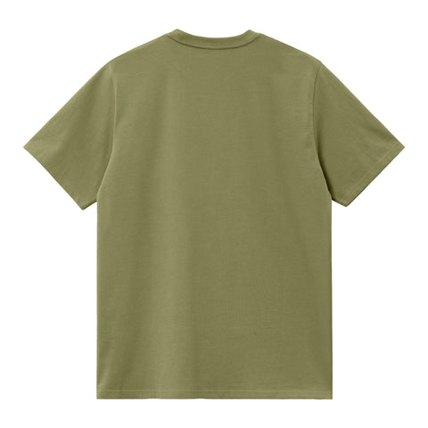 Carhartt Wip T-Shirt da Uomo manica corta Script verde