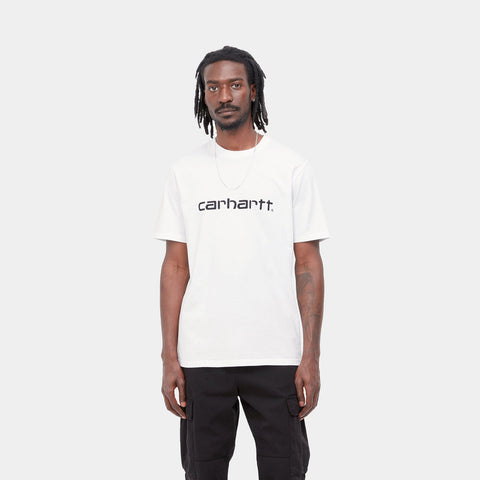 Carhartt Wip T-Shirt da uomo manica corta Script bianca