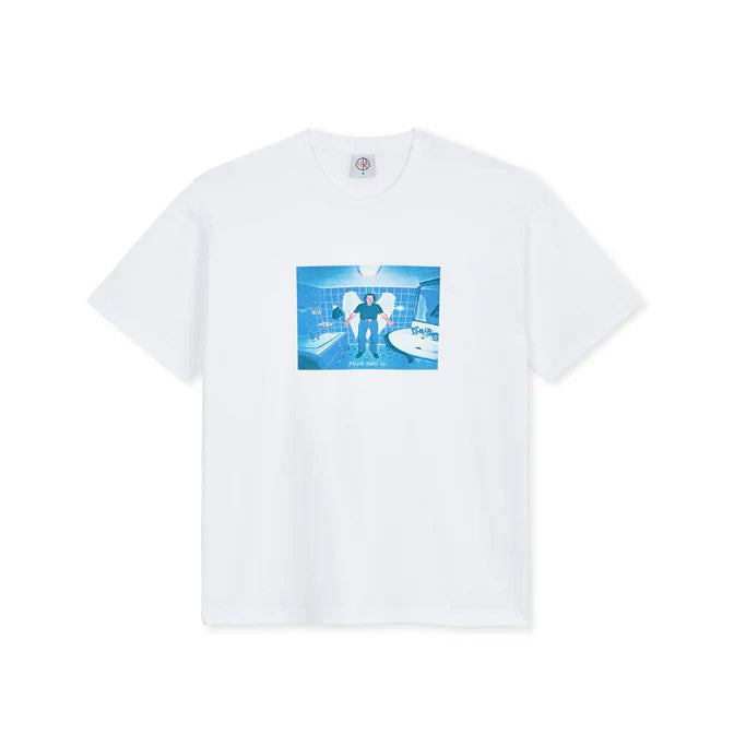 Polar Skate Herren T-Shirt Kurzarm Angel Man weiß