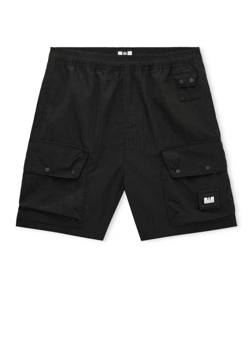 Weekend Offender Men's Zemmouri Black Cargo Shorts