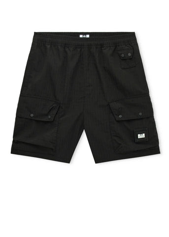 Weekend Offender Men's Zemmouri Black Cargo Shorts
