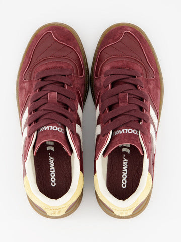 Coolway Sneaker in Pelle scamosciata Goal Bordeaux