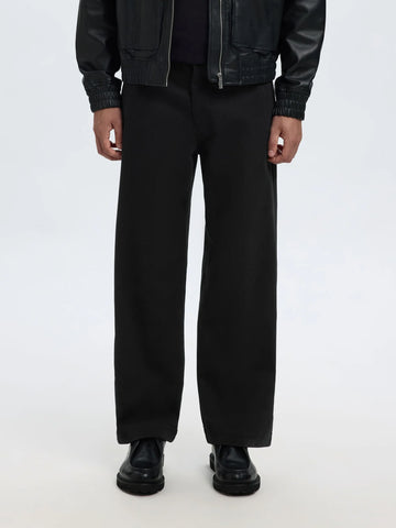 Selected Harry Men's Black Twill Cotton Trousers