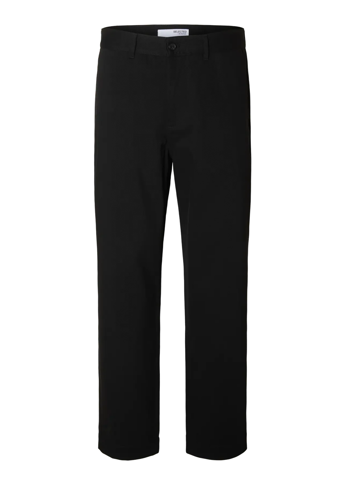 Selected Harry Men's Black Twill Cotton Trousers