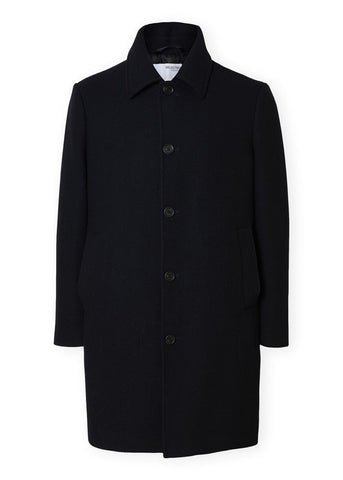 Selected Homme Archive Blue Wool Coat