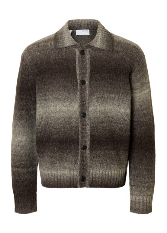 Selected Gaard Men's Wool Blend Button-Up Cardigan