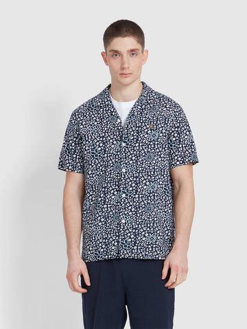 Farah Landon Short Sleeve Men's Patterned Shirt