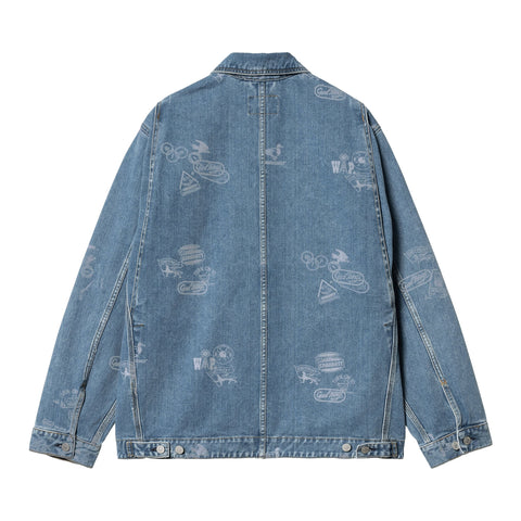 Carhartt Wip Giacca Uomo Stamp Blu