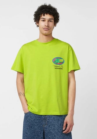 Pas De Mer T-Shirt da uomo manica corta Transport Verde acido