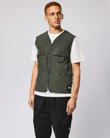 Weekend Offender Giacca smanicata da uomo multiuso Tangier verde