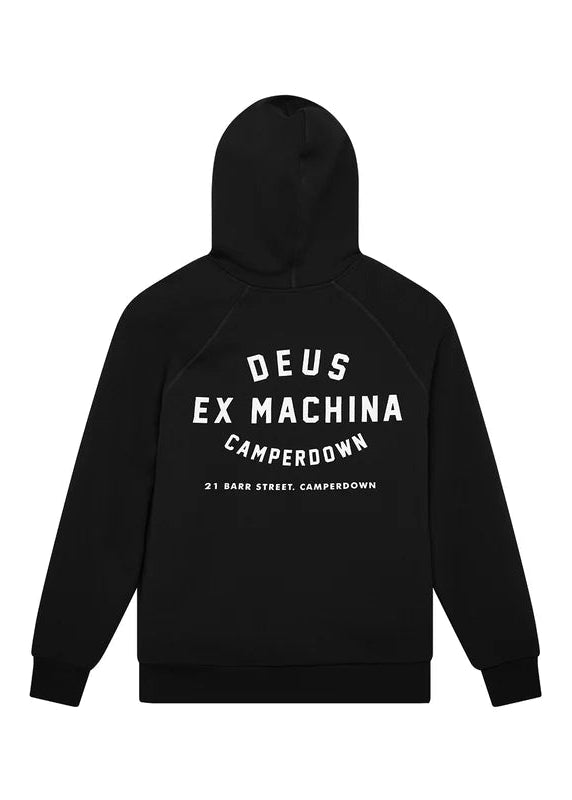 Deus Ex Machina Felpa da uomo con cappuccio Camperdown Address nero