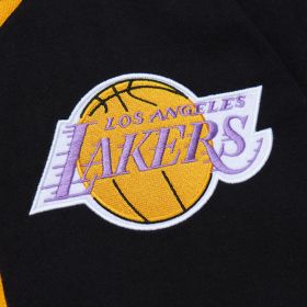 Mitchell &amp; Ness NBA Men's Jacket with Vintage Los Angeles Lakers Logo Buttons