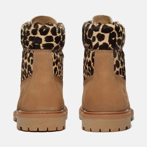 Timberland Scarponcino Leopard 6-Inch Premium da Donna in beige
