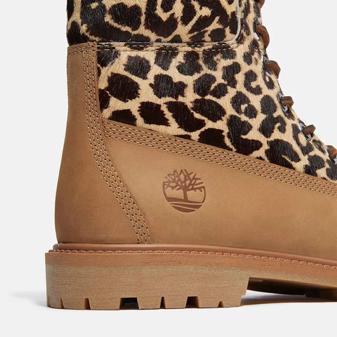 Timberland Scarponcino Leopard 6-Inch Premium da Donna in beige