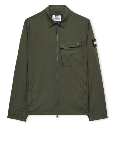 Weekend Offender Sovracamicia da uomo Southbank verde
