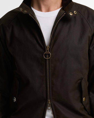 Barbour International Giacca cerata da uomo Steve McQueen olive