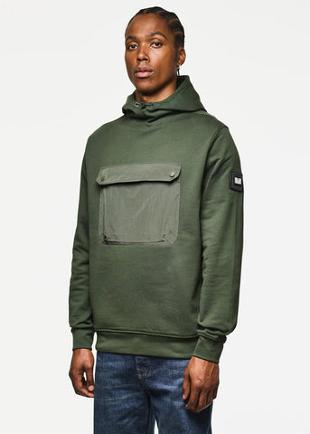 Weekend Offender Felpa da uomo con cappuccio Depper verde