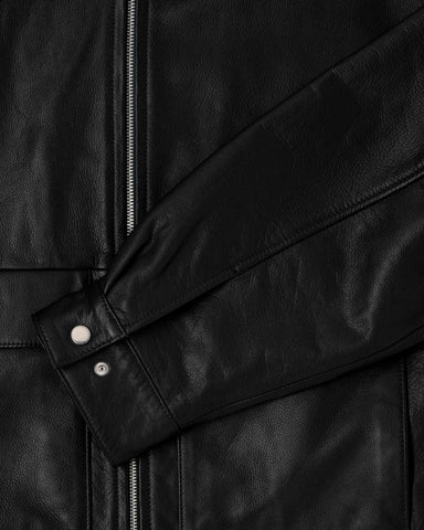 Edwin Giacca in pelle da uomo Dogma nera