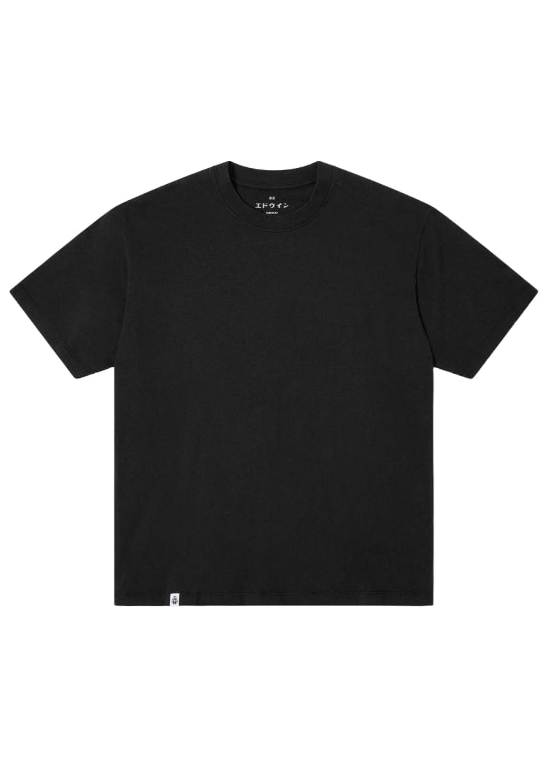 Edwin Herren Loose Fit T-Shirt Kurzarm Basic Schwarz