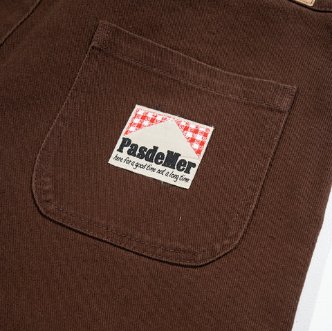 Pas De Mer Pantalone seme baggy unisex Not Long Time marrone